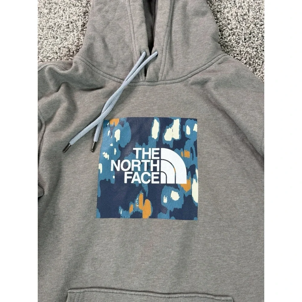 The North Face Fleece Hoodie Men's Size Medium Gray Outdoor